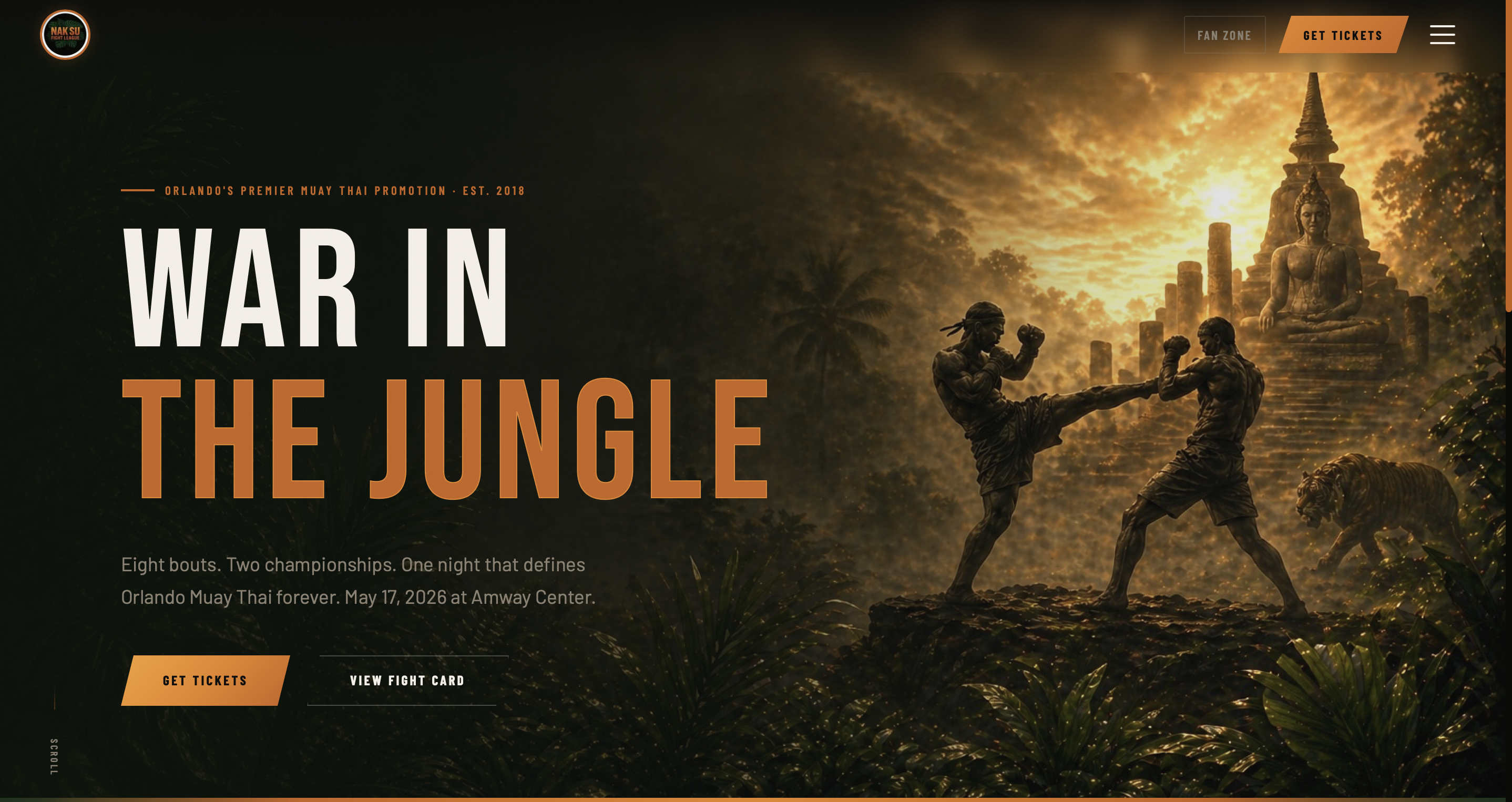 NakSu — War in the Jungle event landing page